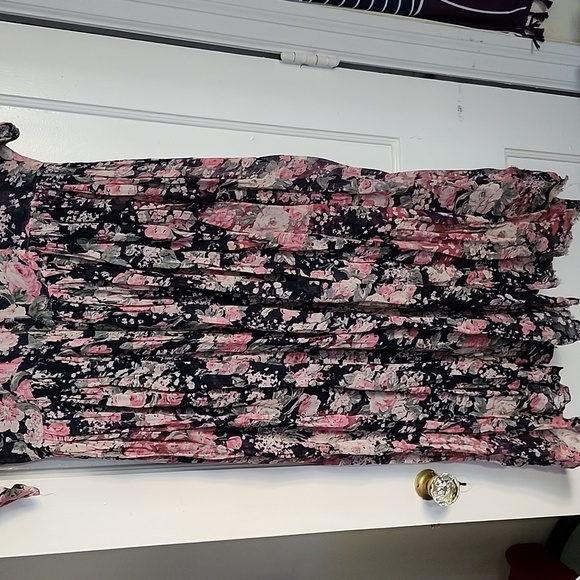 Papillon floral crinkle dress vintage from the 90s - Picture 3 of 14